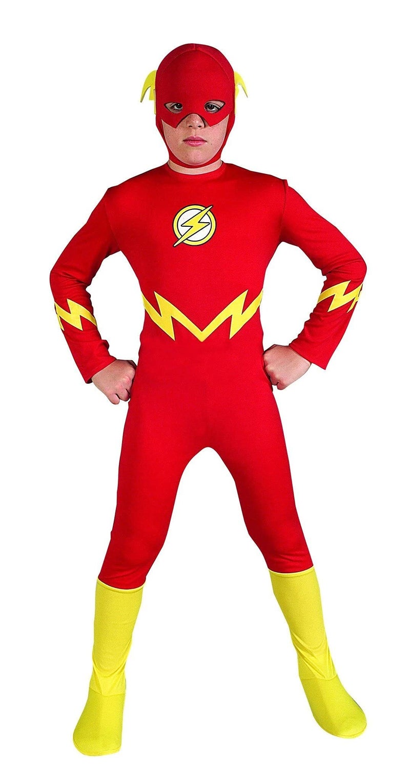 Rubies DC Comics Superheroes: The Flash Costume for Kids, Boy's Small