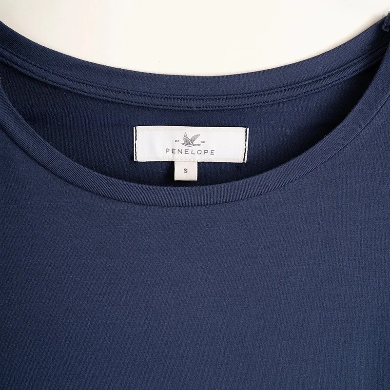Penelope Women's Short Sleeve T-Shirt M Navy Blue - Baily Collection