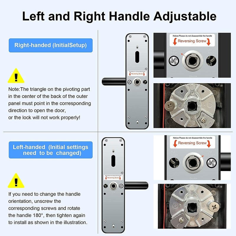 DHVAJ Smart Door Lock with 5Way Unlocking Fingerprint Pincode Mobile App Mechanical Key OTP Access Stainless Steel Mortise with 5 Bolts Trust of Hero Group Silver - Image 4