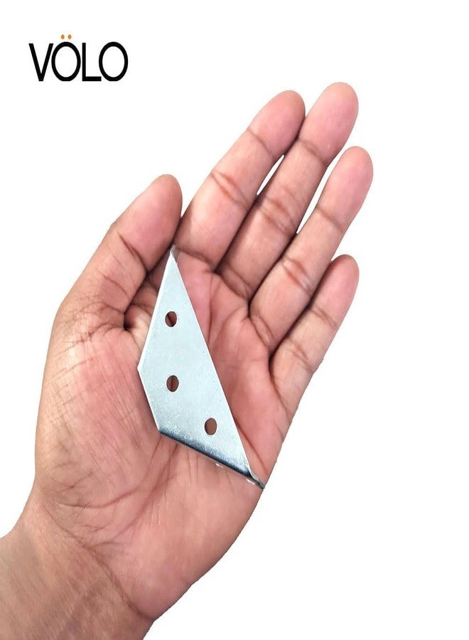 Volo L & Triangle Angle Bracket for Reinforcing Chairs/Tables - Zinc-Plated Shelf, Furniture, Cabinet, Wood, Wall & Corner Supports (1x1 Inch & 1.5 Inch) (4, Triangle Brackets (1.5 Inch)) - Image 5