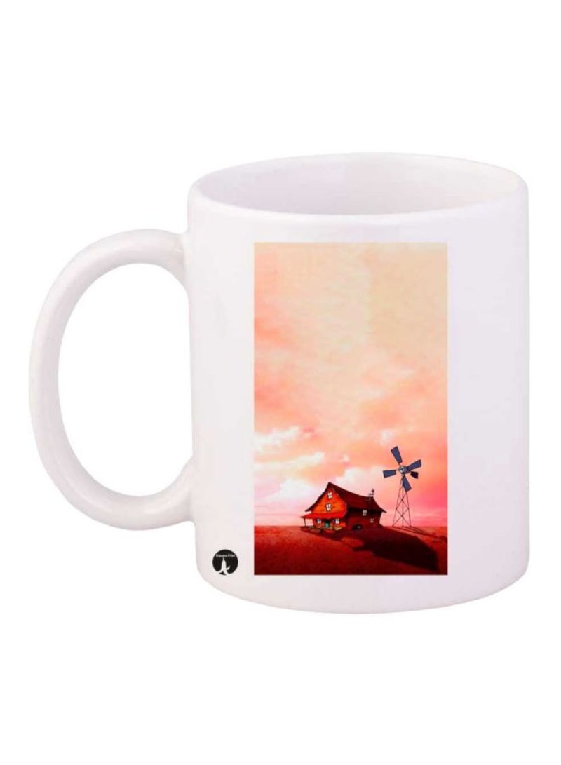 RKN Courage The Cowardly Dog Printed Mug Red/Orange/Blue Standard Size