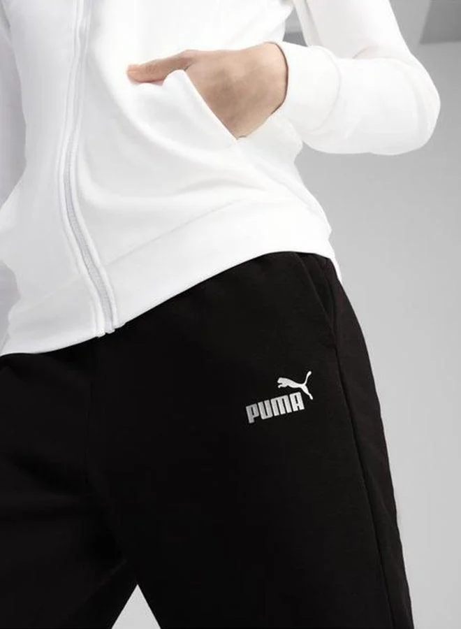 PUMA puma white Metallic Hooded Tracksuit for Women | Best Price UAE
