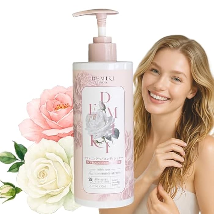 DEMIKI Japanese Conditioner Hair Care, Keratin Hair Treatment Hair Conditioner for Women, Color Safe, Deep Conditioner for Dry Damaged Hair, Frizz Ease, Sulfate-Free Anti-Dandruff 450ml 16oz - Image 1