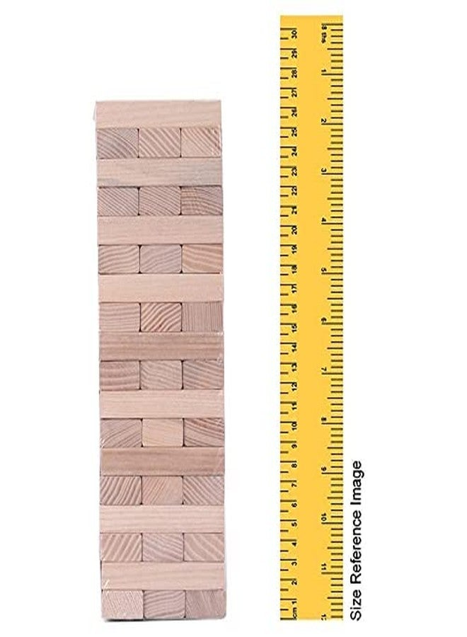 Lefan Classic Wooden Tumble Tower Game, Hardwood Blocks, Stacking Tumbling Tower Games for Kids Ages 4+ | Surprise Indoor Games | Hardwood Blocks | Tumble Tower Game 48 - Image 2