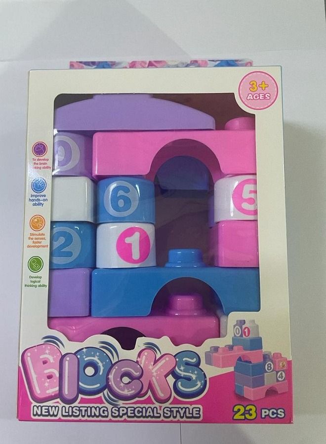 Colorful plastic building block game for kids - Image 1