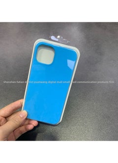 Generic For Iphone16 Liquid Silicone Phone Case For Iphone 16Pro Max/16Pro Full Covering Drop-Resistant Protective Case-Color:Blue [with Logo]-Applicable Model:For Iphone16e [sealed Packaging]  - Image 1