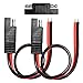 Quadafy 2 Pack 12 Gauge 2 Pin QuickDisconnect Audiopipe Polarized Wire Harness with SAE Connectors 12 Inch Heavy Duty Bullet Lead Cable 2 Pack 12 Gauge - Image 2