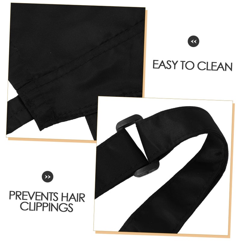Barber Apron Hairdressing Cape For Men Women Easy To Clean Salon Professional Styling Black - Image 4