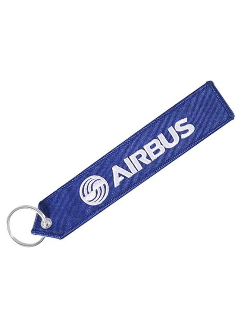 SOLDOUT Double Sided Embroidery Flight Crew Captain Pilot Keychain Keyring For Motorcycles, Cars, Bag, Key Fobs Fashion (Airbus A320 Neo) - Image 1