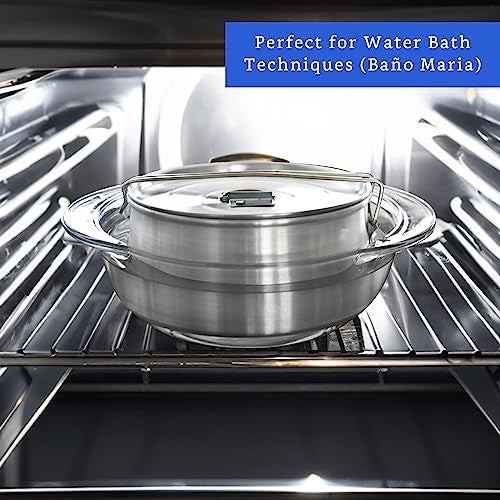 GLOBE ROCKET Flan Mold with Lid - Authentic Mexican Flan Pan - Flan Molds for Baking with Water Bath - Molde para Flan - Flaneras Moldes con Tapa Baño Maria - Image 4