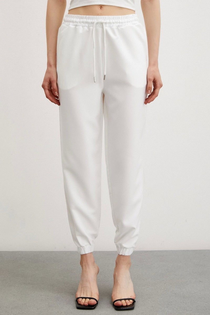 Never More Lycra Sweatpants White - Image 4