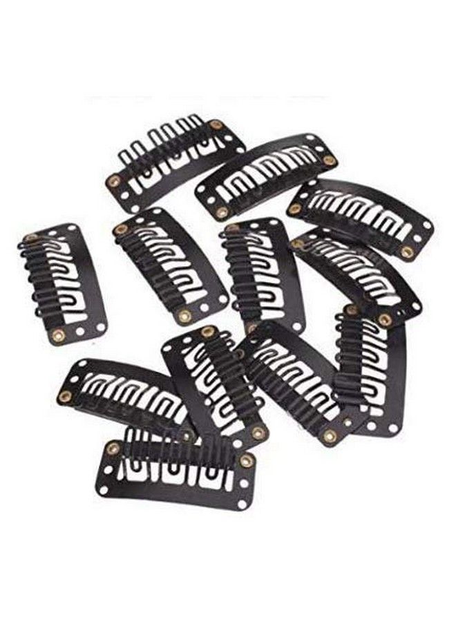 Foreign Holics Hair Extension Patches Wigs Clips For Men And Women Black 80 Gram(Set Of 24 Pcs) Pack Of 1 - Image 1