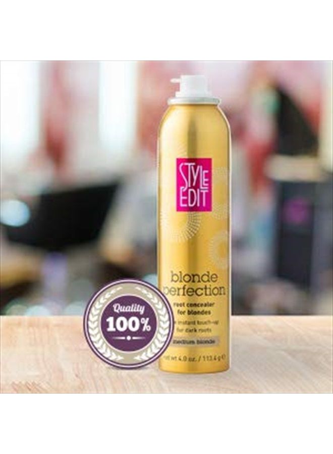 Style Edit MEDIUM BLONDE Root Concealer Touch Up Spray | Instantly Covers Grey Roots | Professional Salon Quality Cover Up Hair Products for Women |4 Ounce (Pack of 1) - Image 4