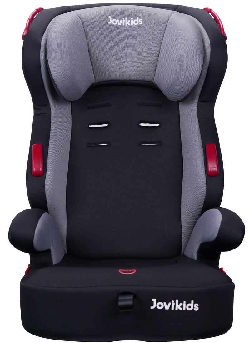 Jovikids - Jovikids Tammy Car Seat With 3 Point Seat Belt (Group 1/2/3, 9M-12Y), Covertable Highback Booster Seat for Kids, Adjustable Headrest and Width, Convenient for Everyday Use and Travel, ECE R44, Grey - Image 1
