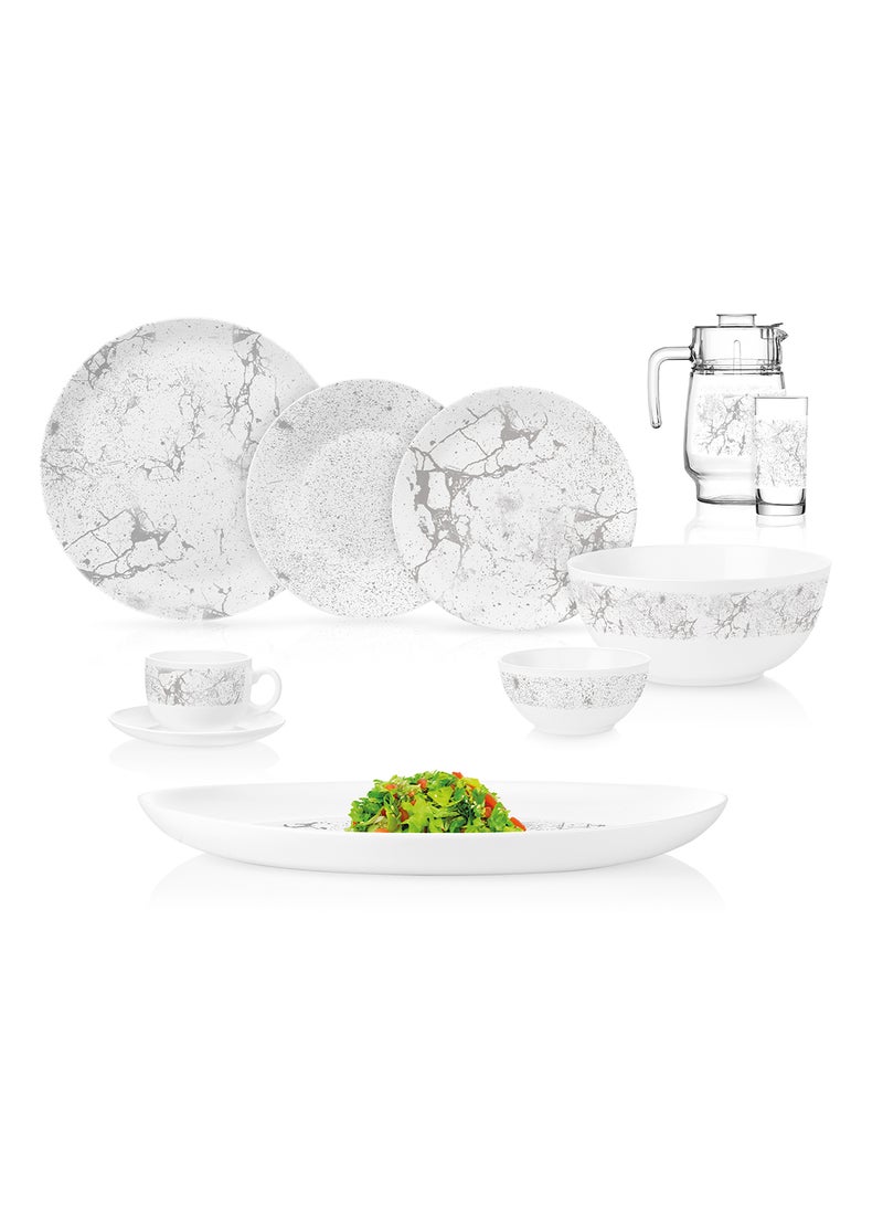 Luminarc طقم عشاء تكتوم 46 قطعة لمهرجان ديوالي