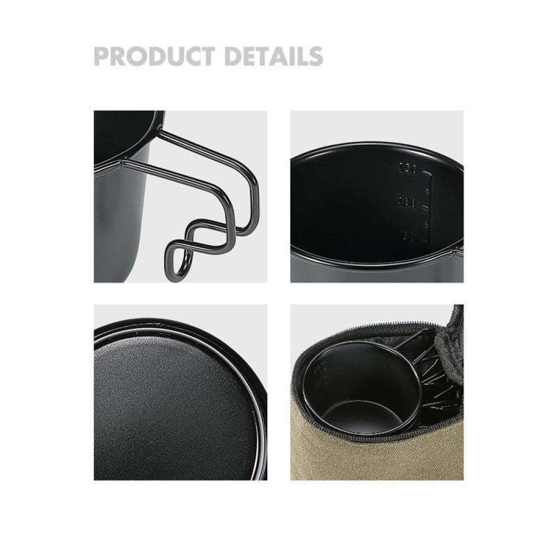 Campingmoon 2pcs Outdoor Stainless Steel 160ml 210ml Sierra Coffee Cups Set Picnic Drinking Ware Portable Barbecue Hiking Camping Water Cup Picnic Tableware - Image 3