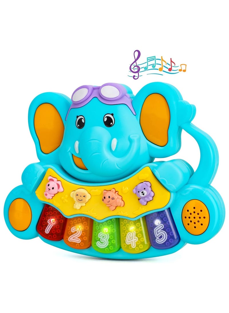 بيوينتي Life Baby Piano Toys 6 to 12 Months, Musical Toys for Baby 0 6 9 12 18 Months, Early Learning Educational Piano Keyboard Infant Toys for 1 Year Old Boys Girls Birthday Xmas Gifts - Image 1