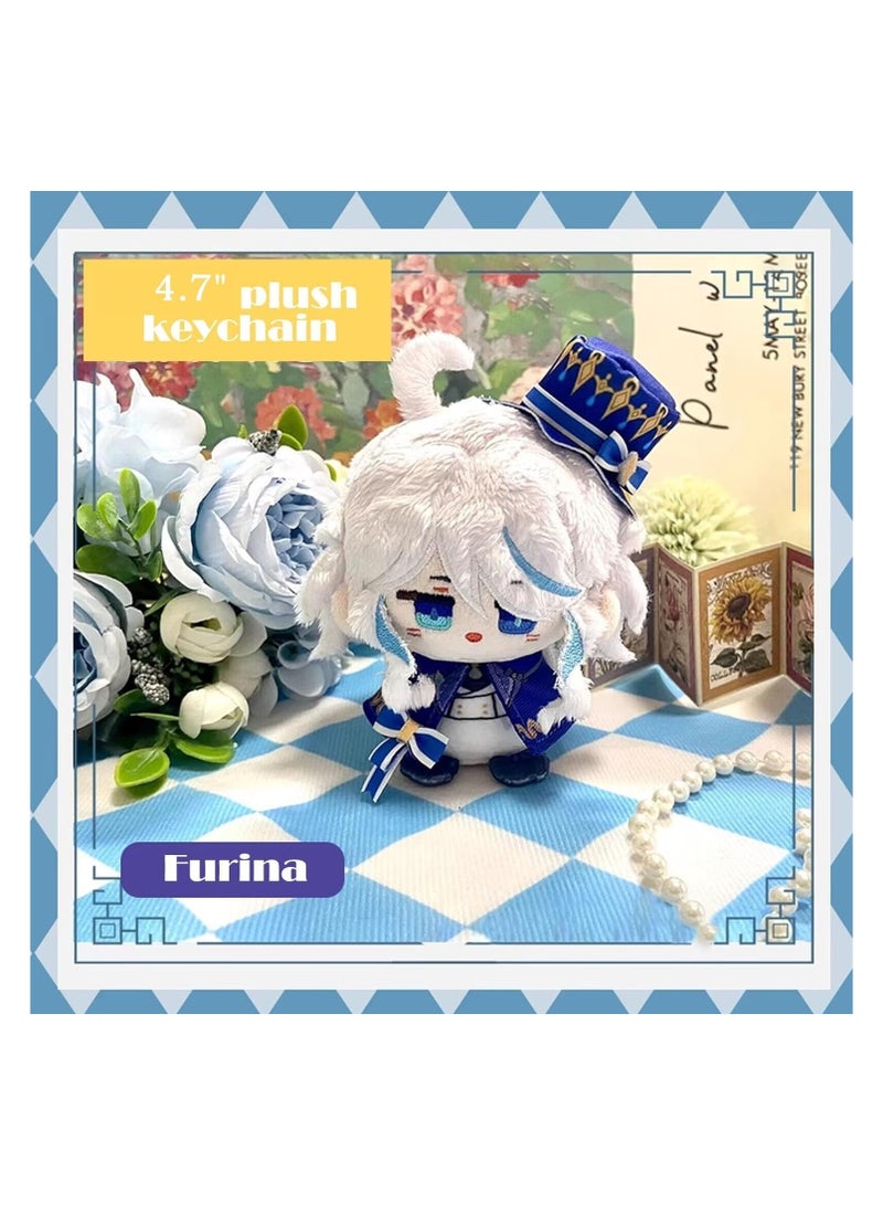 general Small Size Genshin Impact Nendoroid Plush Doll - Furina Plush Toy (4 inch), Keychain Anime Nendoroid Game Fan Soft Plush Gift - Image 2