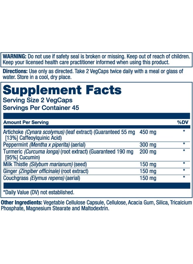 Solaray SOLARAY Gallbladder Support Formula with Artichoke & Milk Thistle  - Image 2