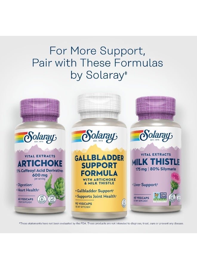 Solaray SOLARAY Gallbladder Support Formula with Artichoke & Milk Thistle  - Image 5