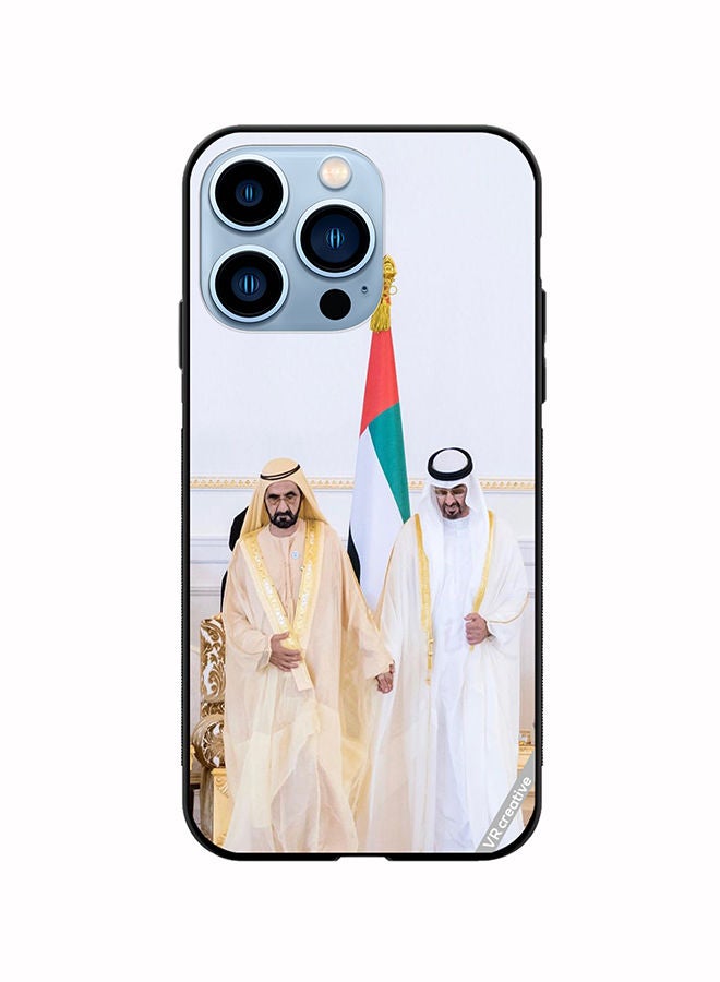 VR CREATIVE Protective Case Cover For Apple iPhone 14 Pro Max Sheikh Mohamed Bin Zayed Al Nahyan And Sheikh Mohammed Bin Rashid Al Maktoum Design Multicolour - Image 1