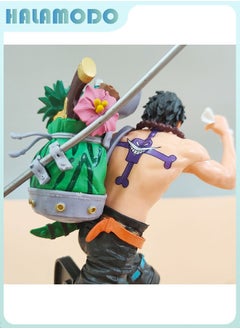 HALAMODO One Piece, Ace Running with Backpack on the Grand Line 19 cm Handmade Model Figure Decoration Toy  - Image 3