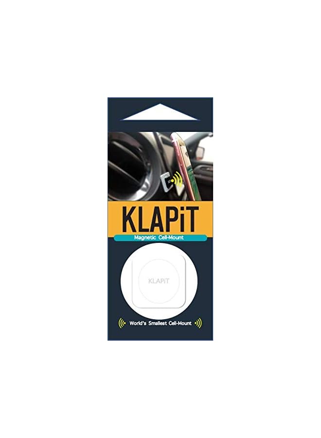 KLAPiT CELL MOUNT Universal Magnetic Phone Holder for Car, Home, and Office Measuring 1 Inch, Holds All Phones on Dashboard, Desk, Tiles, Walls, and Glass Easy Use - Image 1