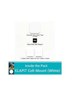 KLAPiT CELL MOUNT Universal Magnetic Phone Holder for Car, Home, and Office Measuring 1 Inch, Holds All Phones on Dashboard, Desk, Tiles, Walls, and Glass Easy Use  - Image 3
