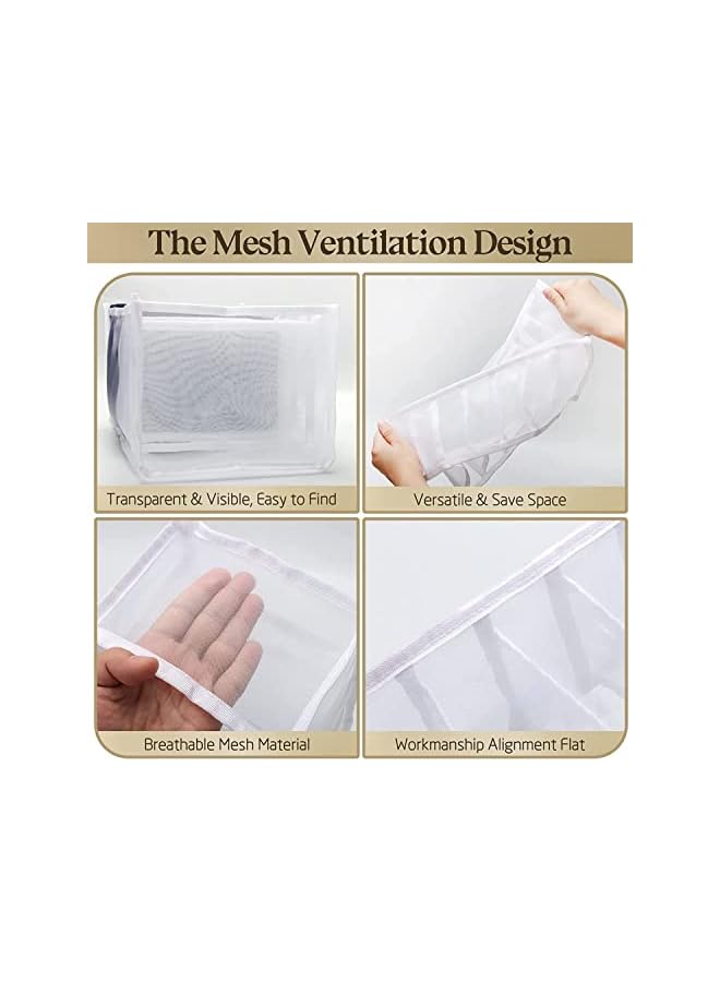 Green Tiger Washable Wardrobe Clothes Organizer (N4 Pieces-White) - Image 4