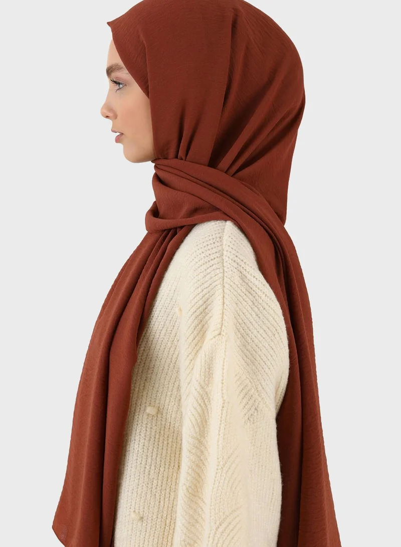 Tuva Shawl by Modanisa Crepe Jazz Lightweight Scarves