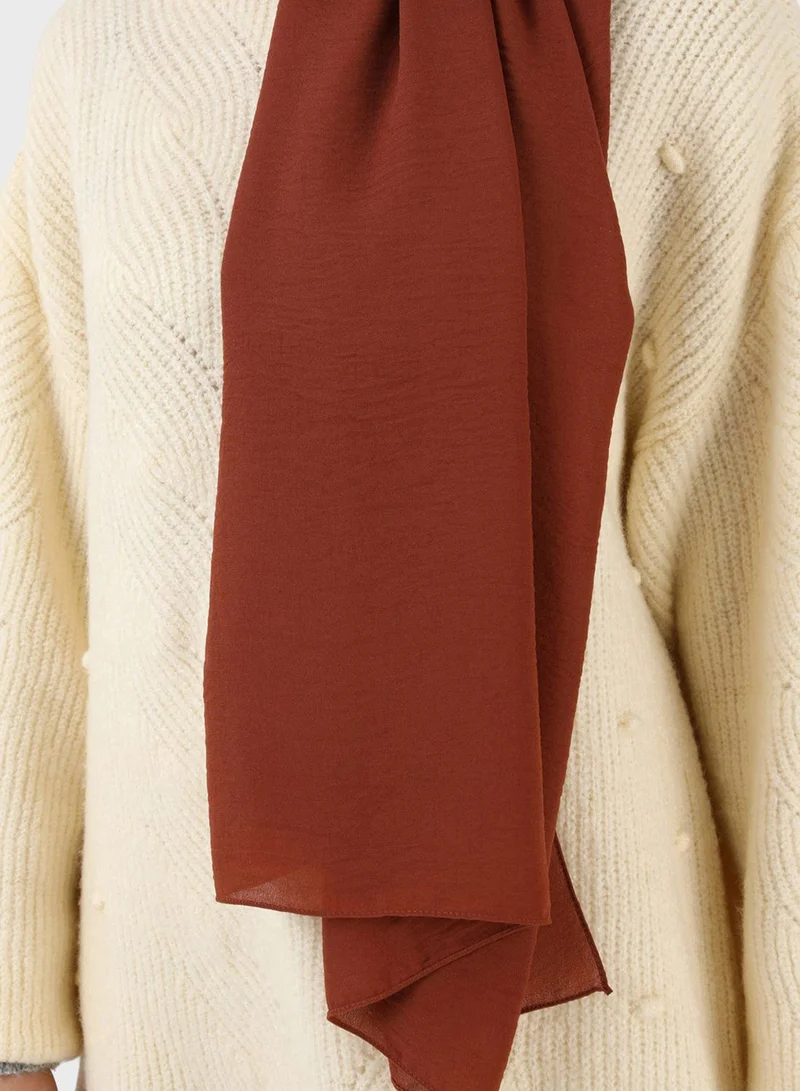 Tuva Shawl by Modanisa Crepe Jazz Lightweight Scarves