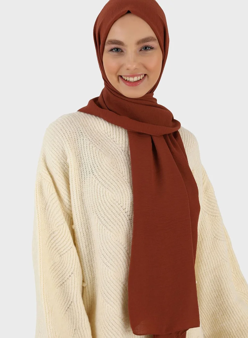 Tuva Shawl by Modanisa Crepe Jazz Lightweight Scarves