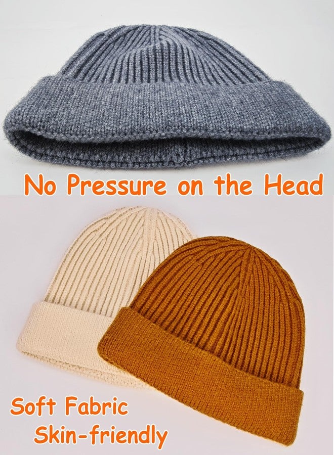 vidsel 2pcs Baby Beanie Toddler Winter Hat Boys Girls Infant Beanies, Wool Warm Kids Children Newborn Knit Cuffed Cap - Image 5