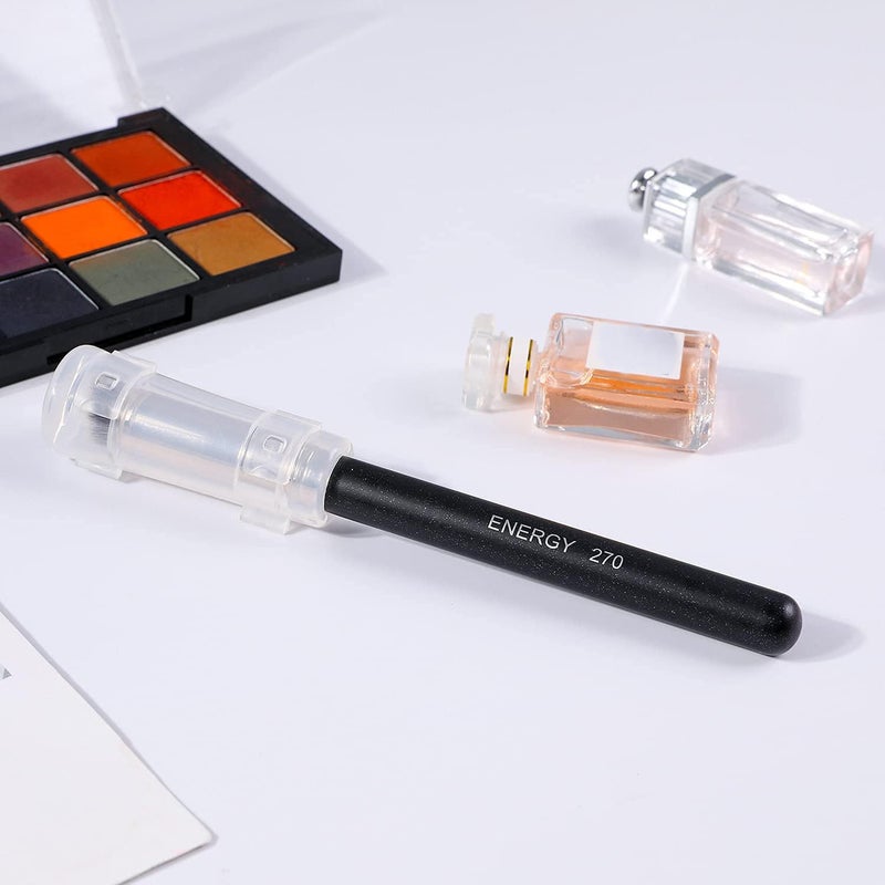 Energy فرشاة خافي العيوب للطاقة تحت العين مصغرة بزاوية مسطحة فرشاة كابوكي لنحت الأنف للتغطية والخلط والتثبيت والتنعيم مع مسحوق سائل كريمة تجميل احترافية صغيرة لفرش مكياج الأساس 270 - Image 2