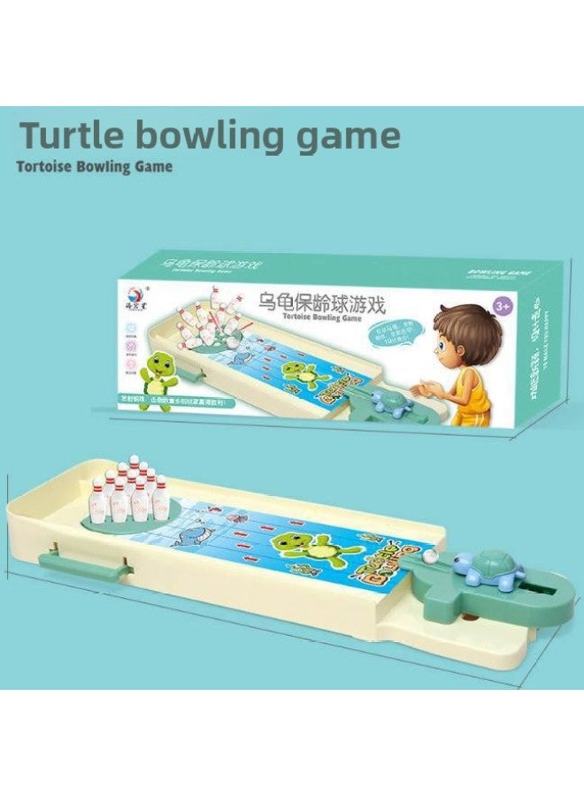 TikTok Same Children's Table Bowling Puzzle Desktop Game Parent-Child Toy Boy Indoor Mini Bowling