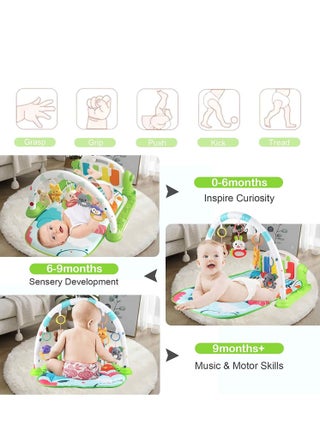Baby Gym Mat Piano Gym Mat Baby Play Mat With Music And Lights - view 3