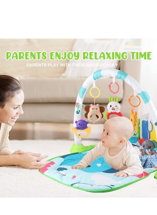 Baby Gym Mat Piano Gym Mat Baby Play Mat With Music And Lights - view 4