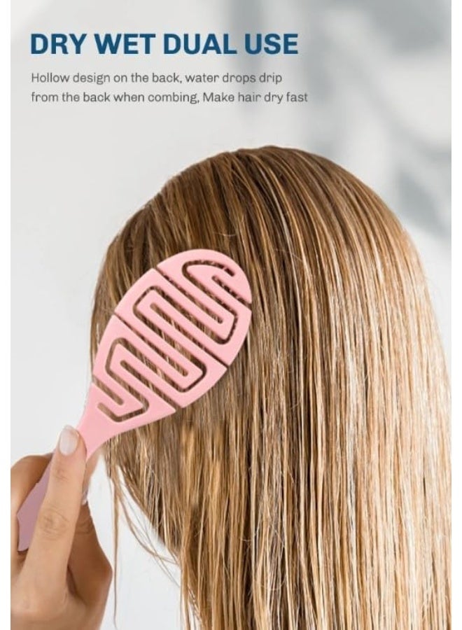 Curl Defining Brush for Curly Hair – Detangling & Styling Brush for Women & Men, Defines 2A to 4C Curls, Reduces Frizz, Perfect for Wet & Dry Hair (Assorted Colors) - Image 2