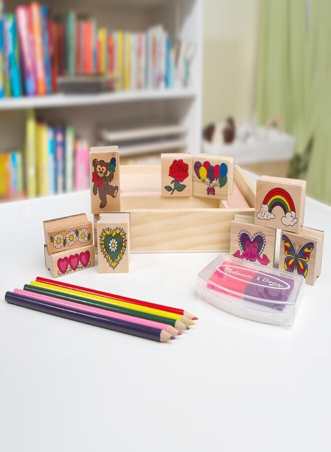 Melissa & Doug ميلسا ودوج - مجموعة الطوابع الخشبية ميلسا ودوج - Image 4