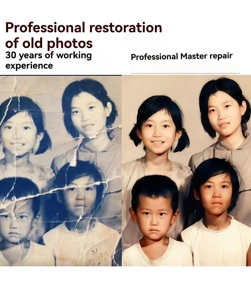 Old Photo Restoration Service Upgrade Repair 6 Inch Relive Beautiful Moments Special Gift - Image 4