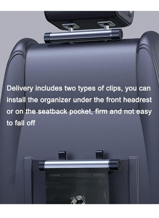 Generic 2-set Car Garbage Bag Organizer Auto Trashes Can Disposable Storage Bag with 2 Rolls Garbage Bag for Car Vehicle Truck SUV  - Image 3