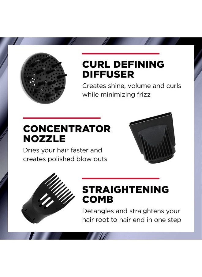 FHI Heat - Platform All-In-One Blow Out Handle Less Hair Dryer with Attachment Set, Comb, Concentrator & Diffuser, Black - Image 1