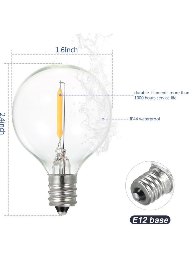 NIBEMINENT 25-Piece Bulb Lamp Set Clear/Yellow - Image 4