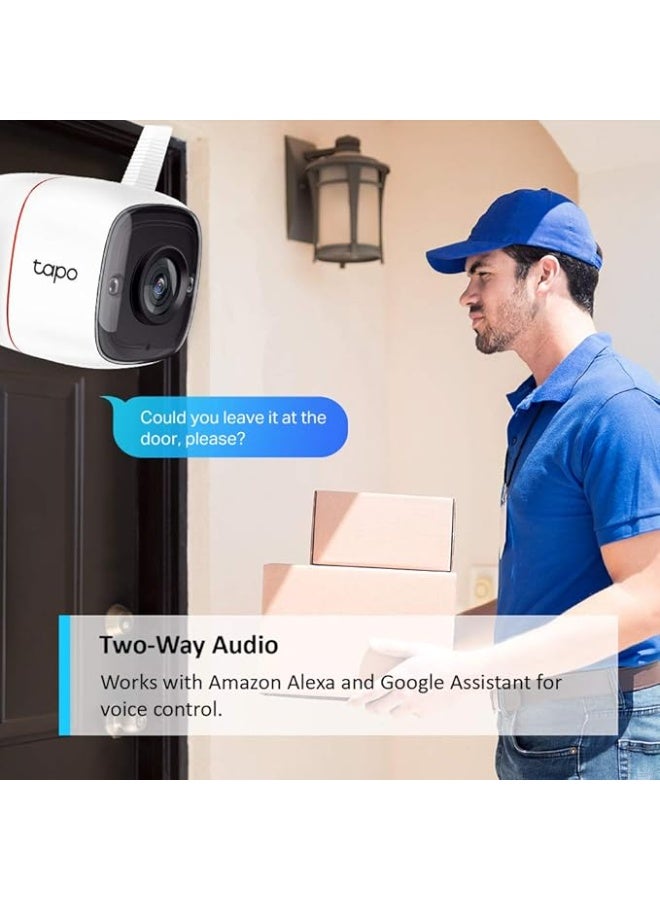 TABO Outdoor Security Camera Weatherproof 3MP WiFi Night Vision Motion Detection Built-in Siren Smart Surveillance Camera - Image 3