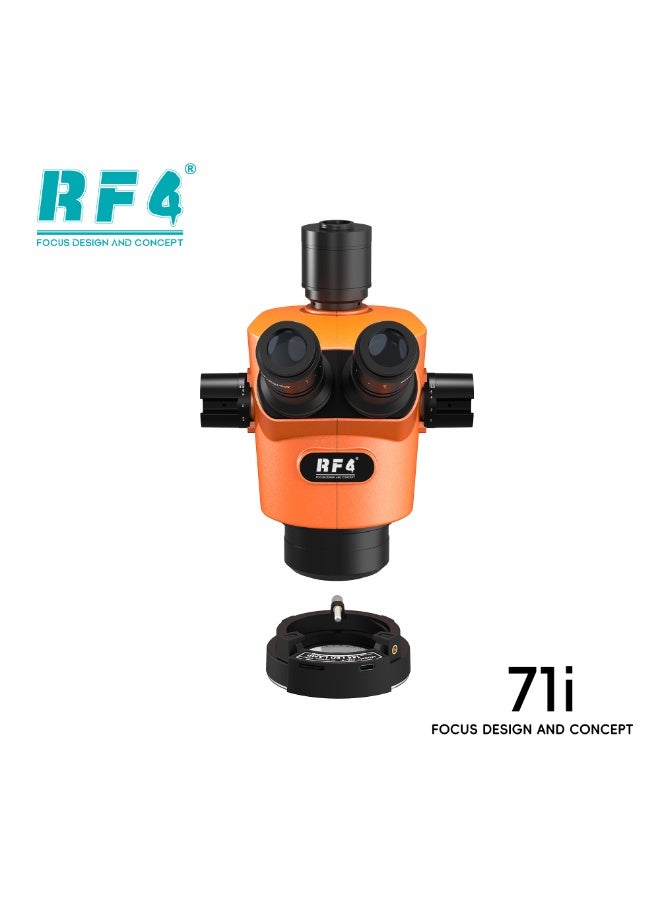 RF4 I17 Orange High Precision Trinocular Optical Microscope LED Illumination for Mobile Phone Repair PCB Inspection Micro - Image 4