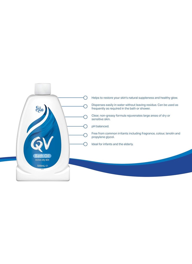 Ego QV Bath Oil 500ml  - Image 3