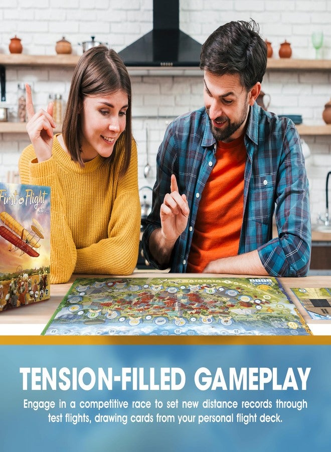 Genius Games First In Flight: MENSA Award Winning Board Game About Historical Aviation - Strategy Board Game for Teens, Adults and Heavy Gamers - A Flight-Themed Adventure Card Game for Airplane Enthusiasts - Image 4