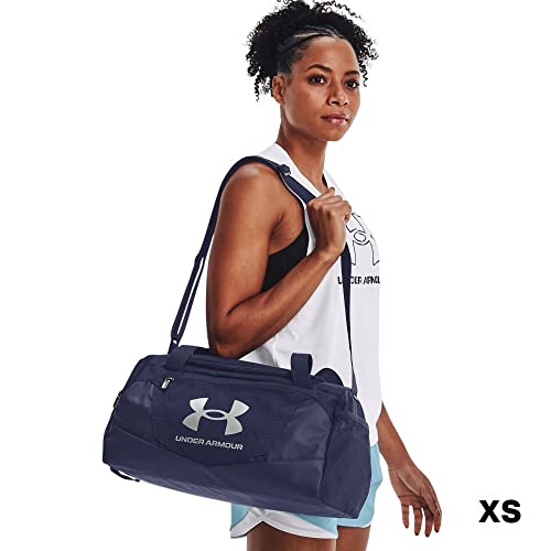 UNDER ARMOUR حقيبة دفل غير قابلة للتحدي من أندر أرمور للبالغين غير محددة الجنس 5.0، منتصف الليل البحري (410)/فضي معدني، متوسط - Image 5