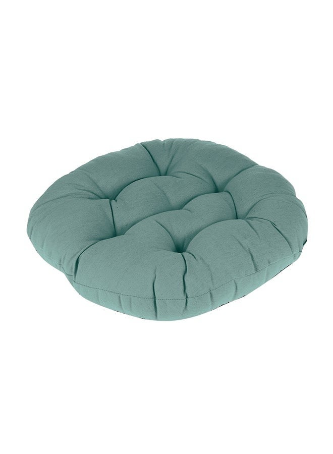 هاوس ون مخده وسادة ديكور منجدة مربعة من المخمل الناعم بتصميم سادة وألوان جذابة - تركواز - Image 2