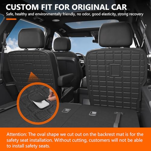 powoq 7 Seat Cargo Mat Compatible with 2020-2025 Kia Telluride Trunk Mat Cargo Liner TPE 2nd Backrest Liner Back Seat Protector Replacement for 2020-2025 Kia Telluride Accessories - Image 2